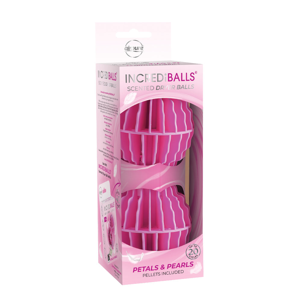 AIRPURE INCREDIBALLS SCENTED DRYER WASHING BALLS PETALS & PEARLS 2/PK. AP-IB-SDB-PP-279 \\\KD31144
