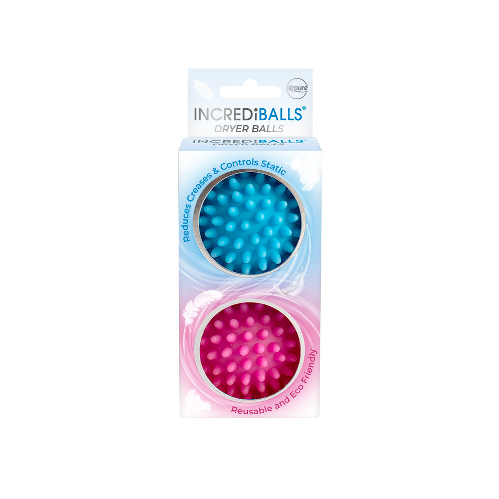 AIRPURE INCREDIBALLS SCENTED DRYER WASHING BALLS REDUCE CREASES & CONTROL STATIC 2/PK. AP-IB-DB-456 \\\KD31146