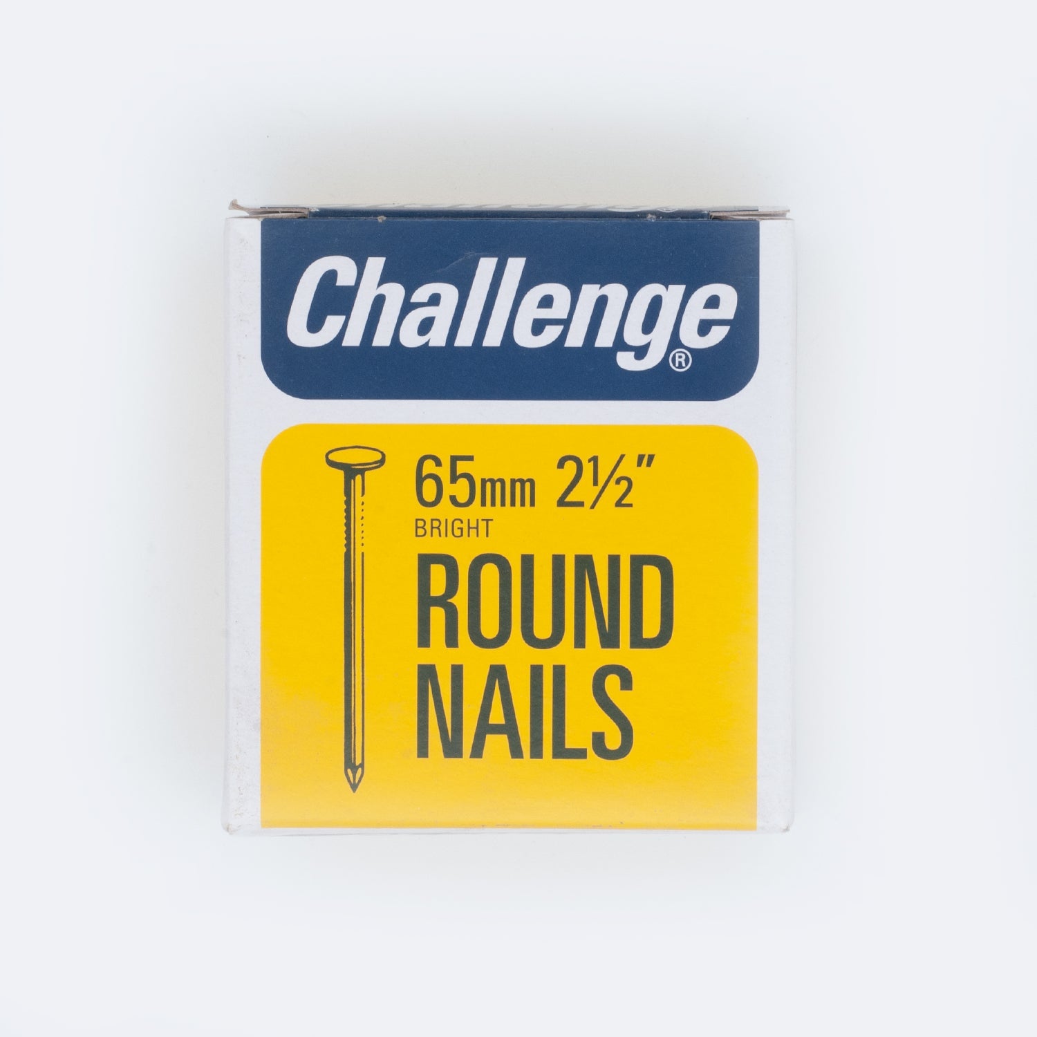 CHALLENGE BRIGHT ROUND WIRE NAILS 65MM 225G. FS12008 \\\KD31162