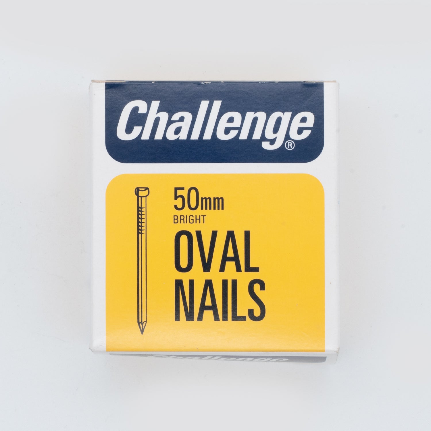 CHALLENGE BRIGHT OVAL WIRE NAILS 50MM 225G. FS12016 \\\KD31169