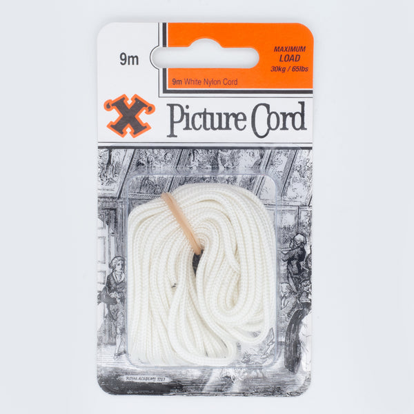 SHAW X WHITE NYLON PICTURE CORD 9M 30KG / 65LBS. FS12878 \\\KD31170