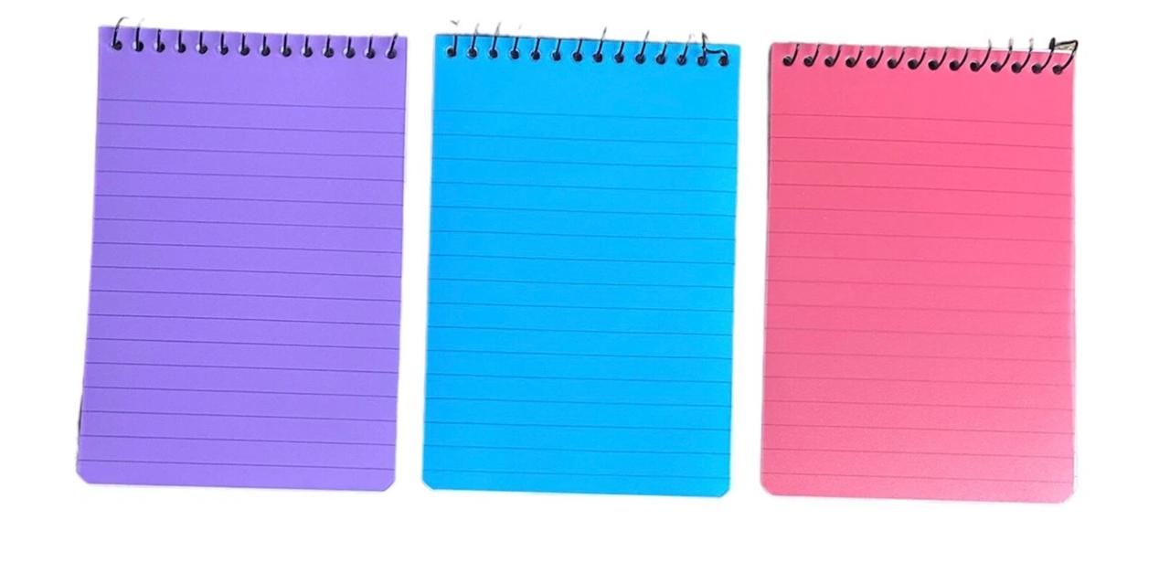 U.NOTE ASSORTED SPIRAL NOTE PADS 16 X 11CM 4/PK. P2529 \\\KD31176