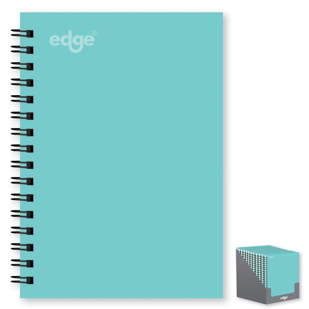 EDGE A6 TWIN WIRE BLUE NOTEBOOK 80 GSM 120 PAGES. FSC3-ETGG \\\KD31180