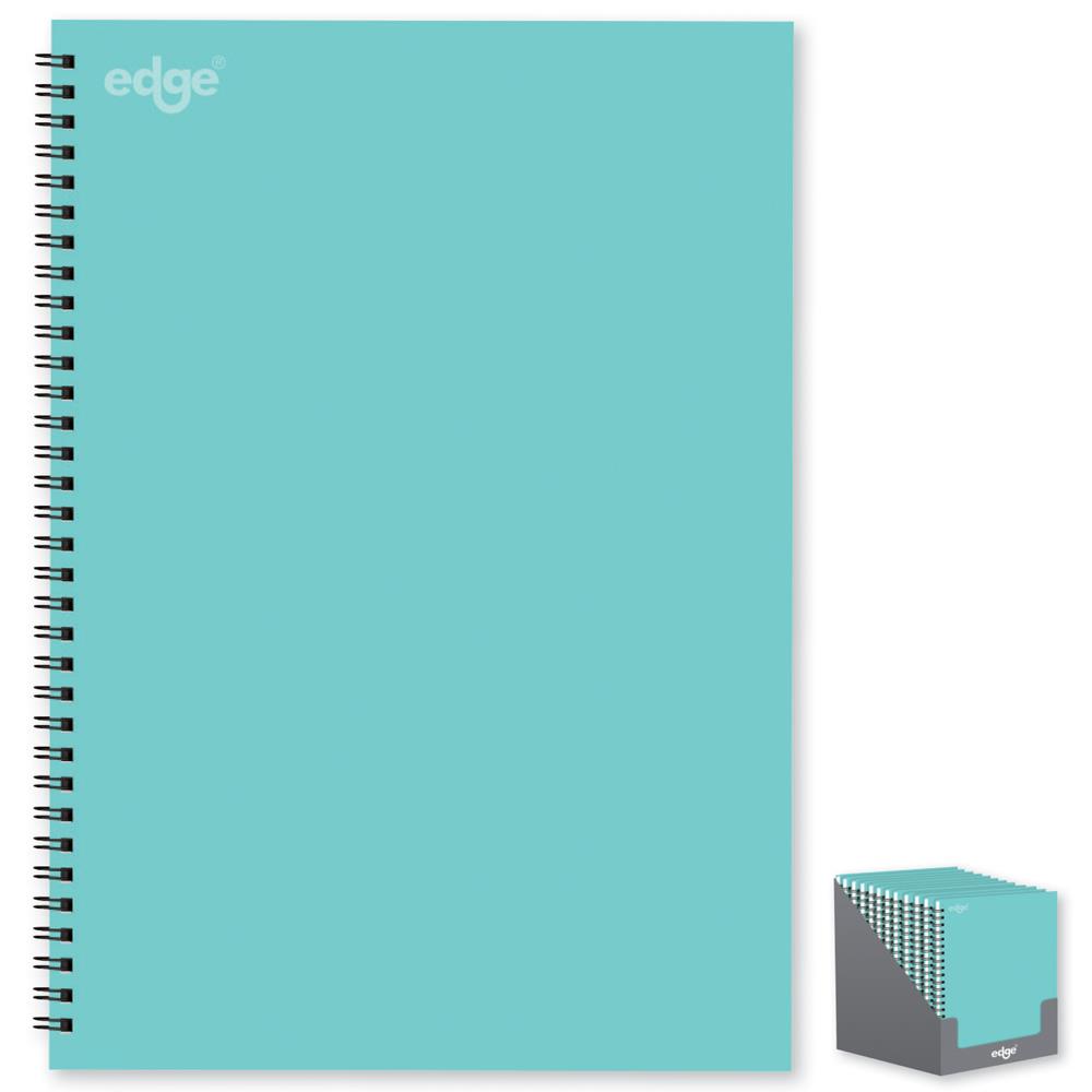 EDGE A4 TWIN WIRE BLUE NOTEBOOK 80 GSM 120 PAGES. FSC3-ETGE \\\KD31186