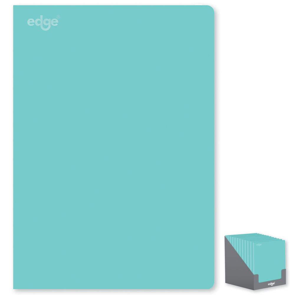 EDGE A4 SOFT COVER BLUE NOTEBOOK 80 GSM 160 PAGES. FSC3-ETBC \\\KD31188
