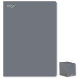 EDGE A4 SOFT COVER GREY NOTEBOOK 80 GSM 160 PAGES. FSC3-ETBA \\\KD31189