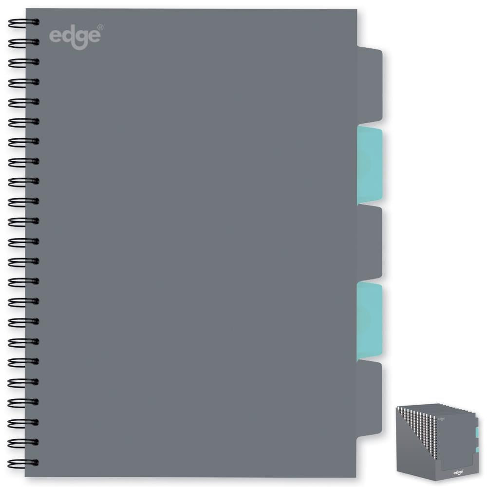 EDGE A4 TWIN WIRE GREY PROJECT NOTEBOOK 80 GSM 200 PAGES. FSC3-ETBP \\\KD31192