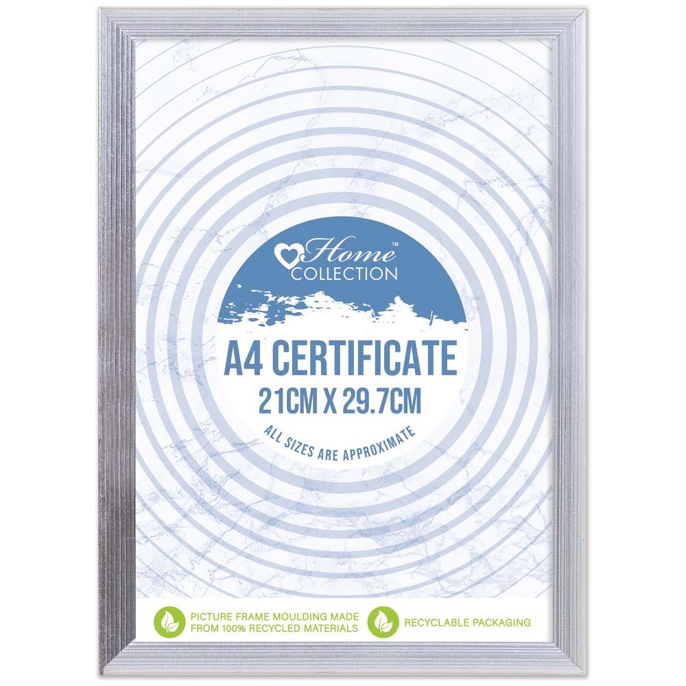 ANKER A4 CERTIFICATE PICTURE FRAME SILVER 21 X 29.7CM. BDAU/1 \\\KD31195