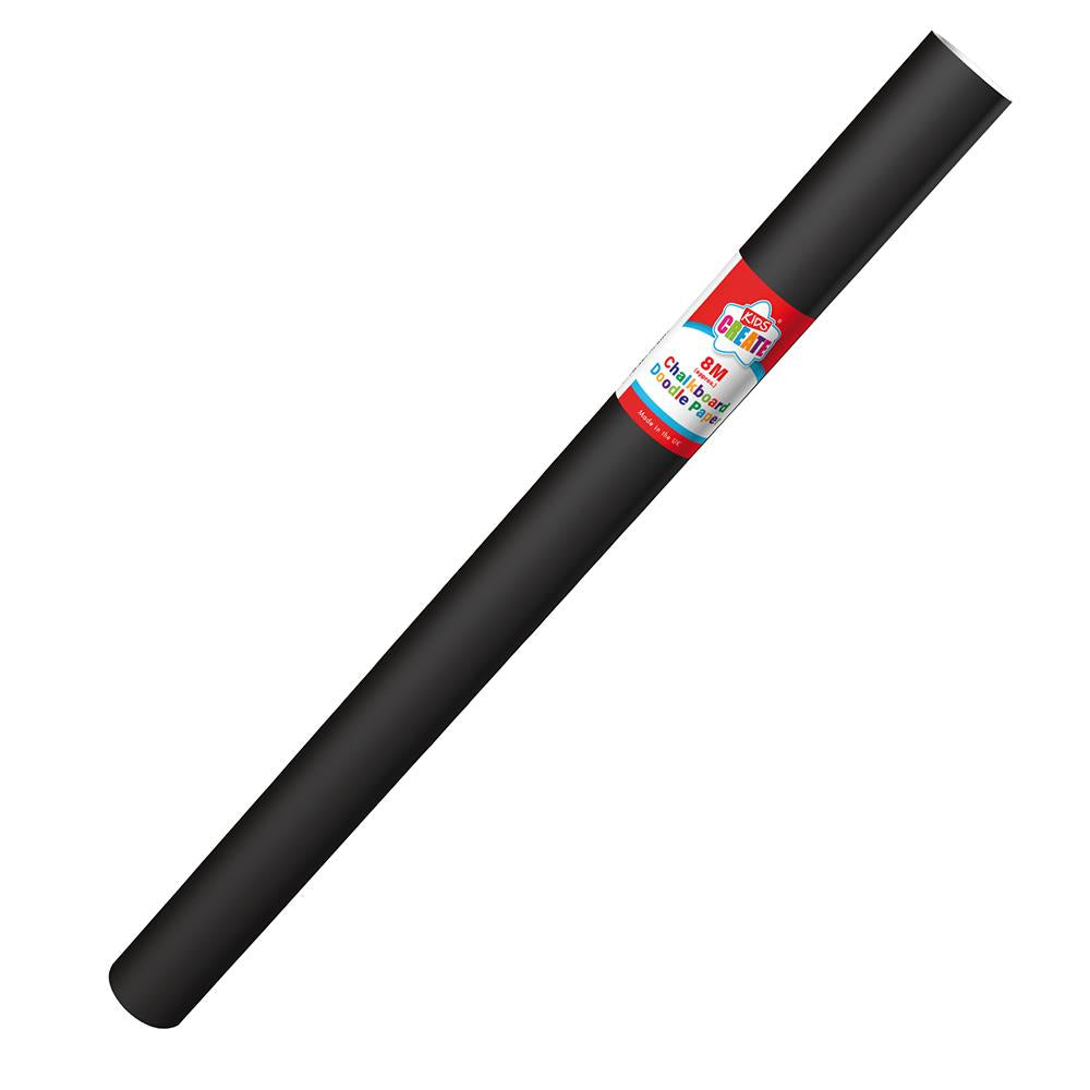 KIDS CREATE CHALKBOARD DOODLE ACTIVITY PAPER ROLL 50CM X 8M. YKID179B \\\KD31212