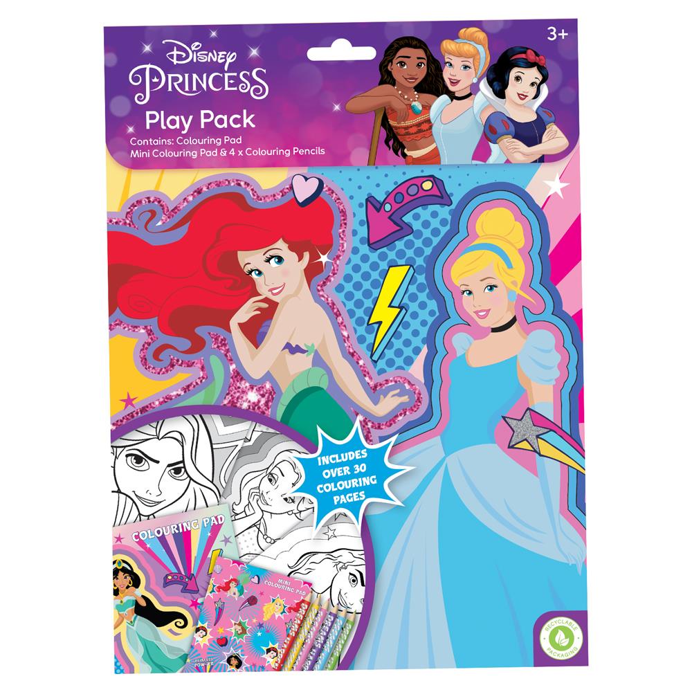 DISNEY PRINCESS COLOURING PLAY PACK WITH PENCILS. PSPPK/4 \\\KD31231