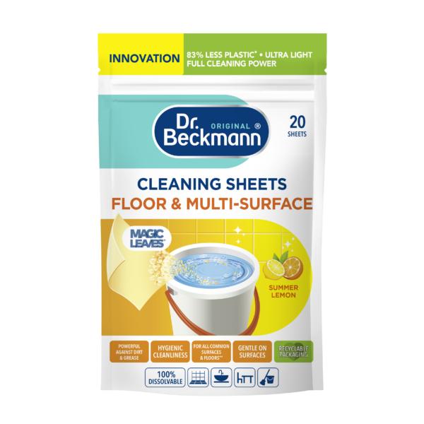 DR BECKMANN FLOOR & MULTI SURFACE CLEANING SHEETS SUMMER LEMON 20 SHEETS. 1800 \\\KD31235