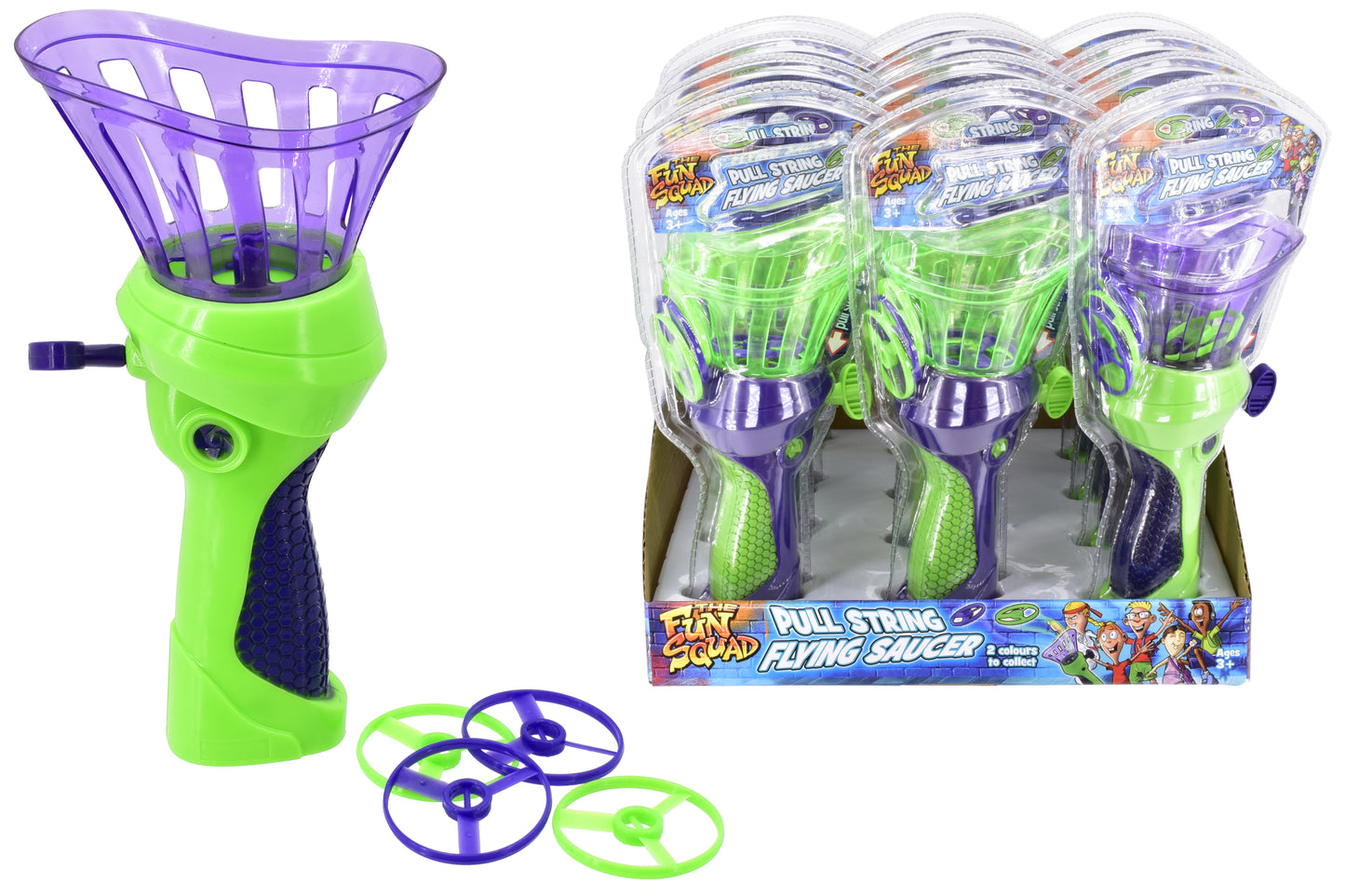 THE FUN SQUAD PULL STRING FLYING SAUCER. TY7348 \\\KD31258