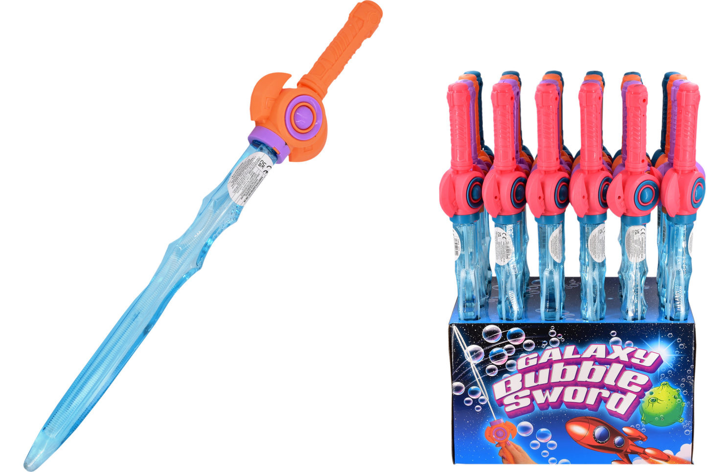 KANDY TOYS ASSORTED COLUR GALAXY BUBBLE SWORD. TY9618 \\\KD31261