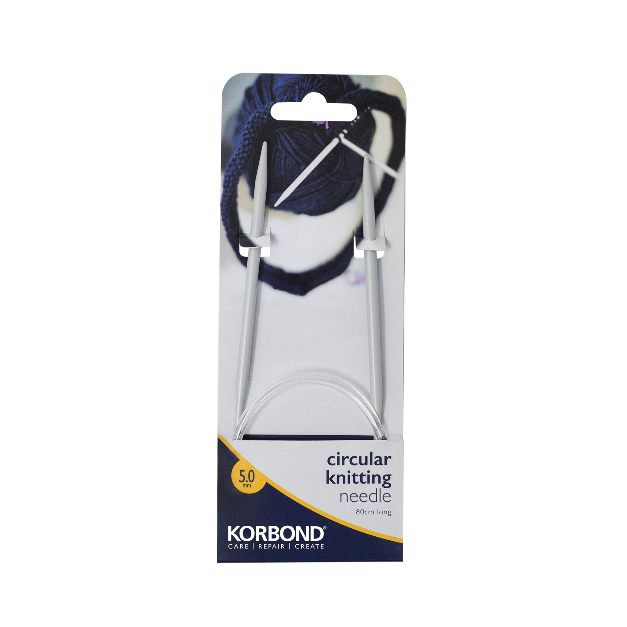 KORBOND CIRCULAR KNITTING NEEDLE 5.0MM X 80CM. K180061 \\\KD31275