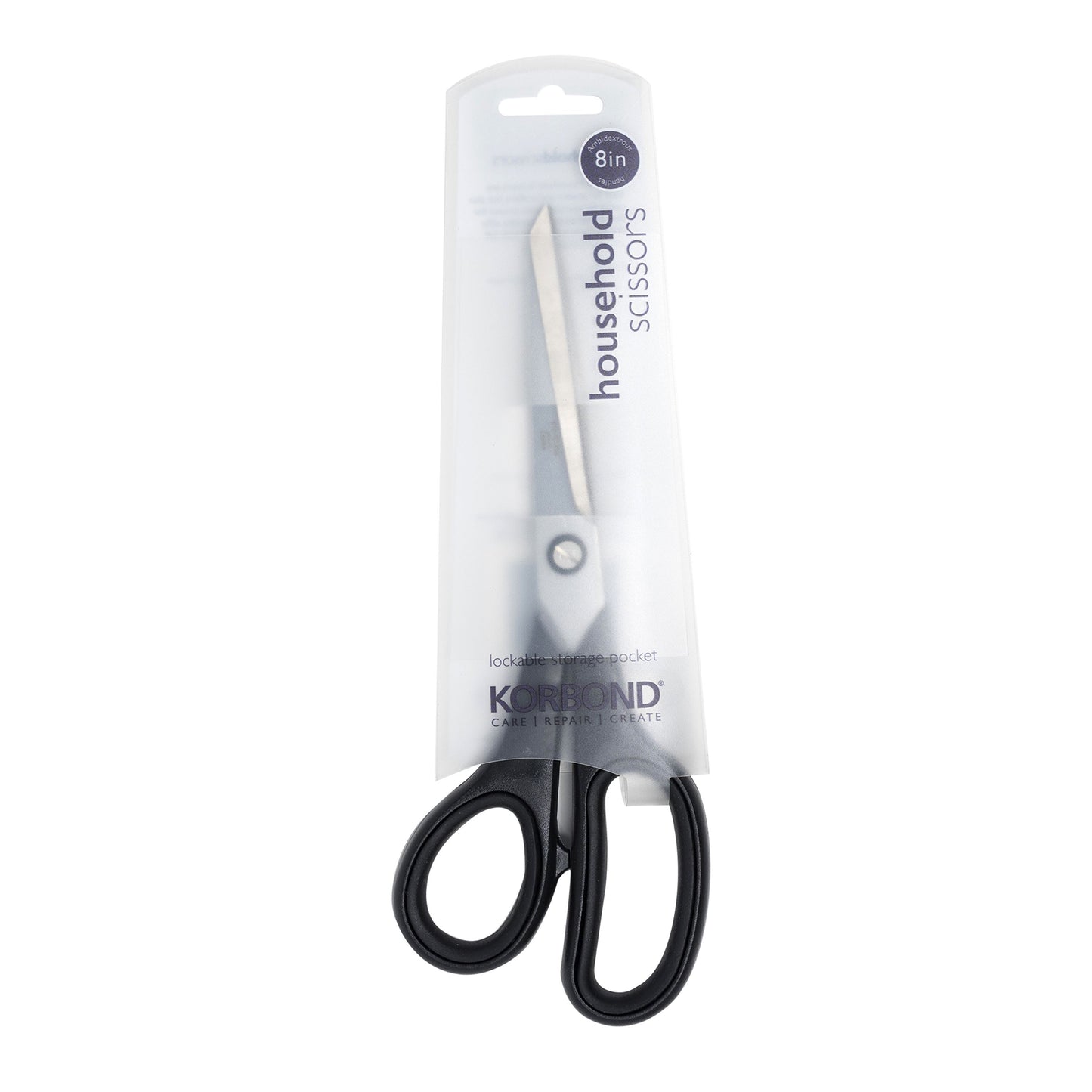 KORBOND HOUSEHOLD SOFT TOUCH SCISSOR 8INCH. K110354 \\\KD31277