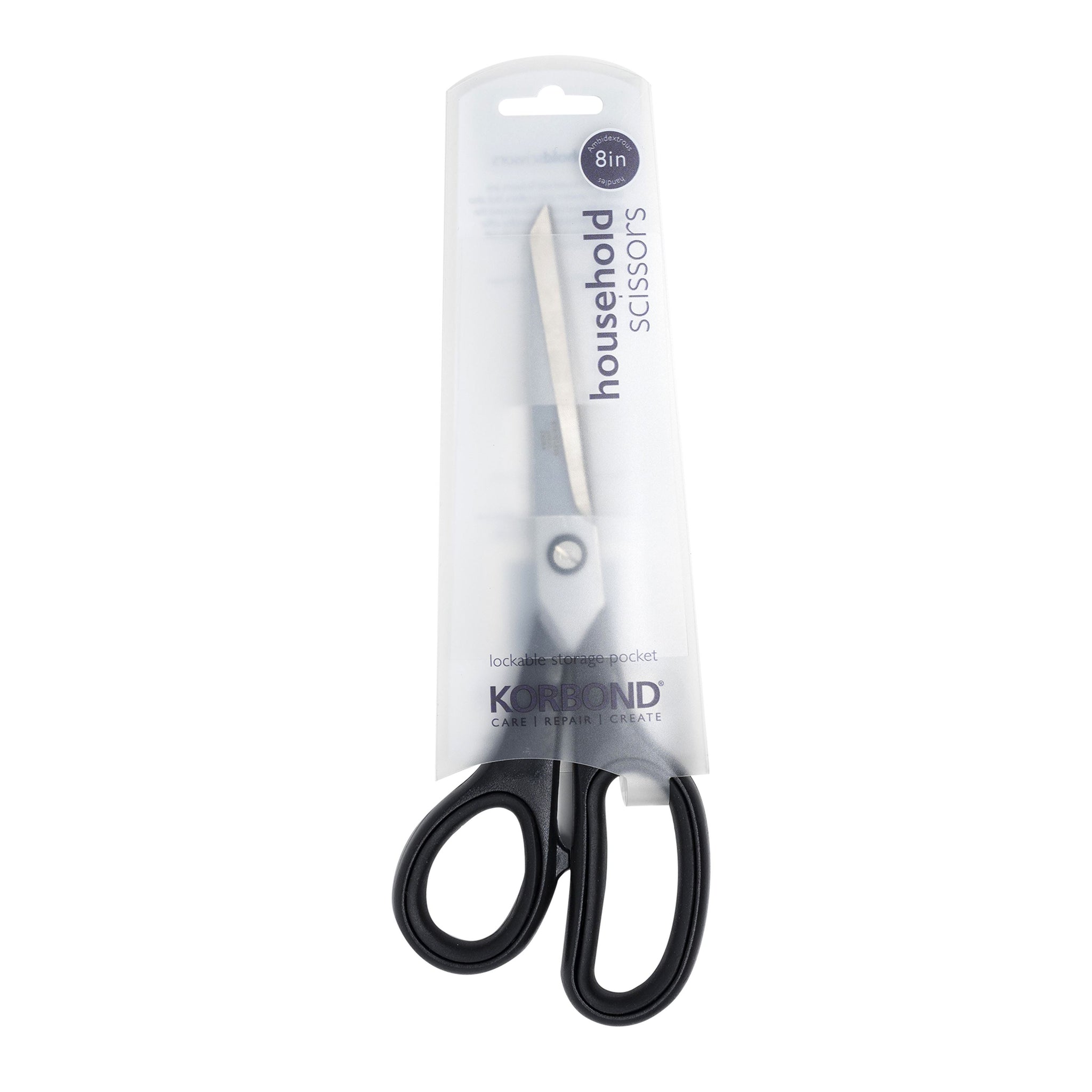 KORBOND HOUSEHOLD SOFT TOUCH SCISSOR 8INCH. K110354 \\\KD31277