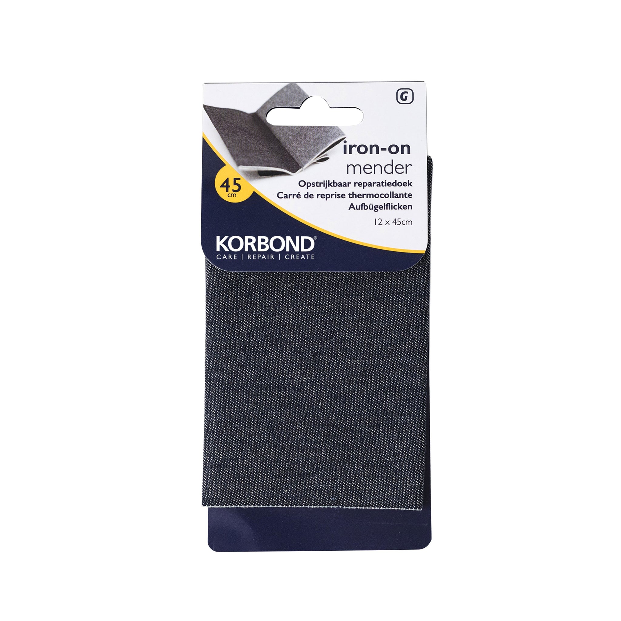 KORBOND JEANS IRON ON MENDER 45 X 12CM. K232543 \\\KD31293