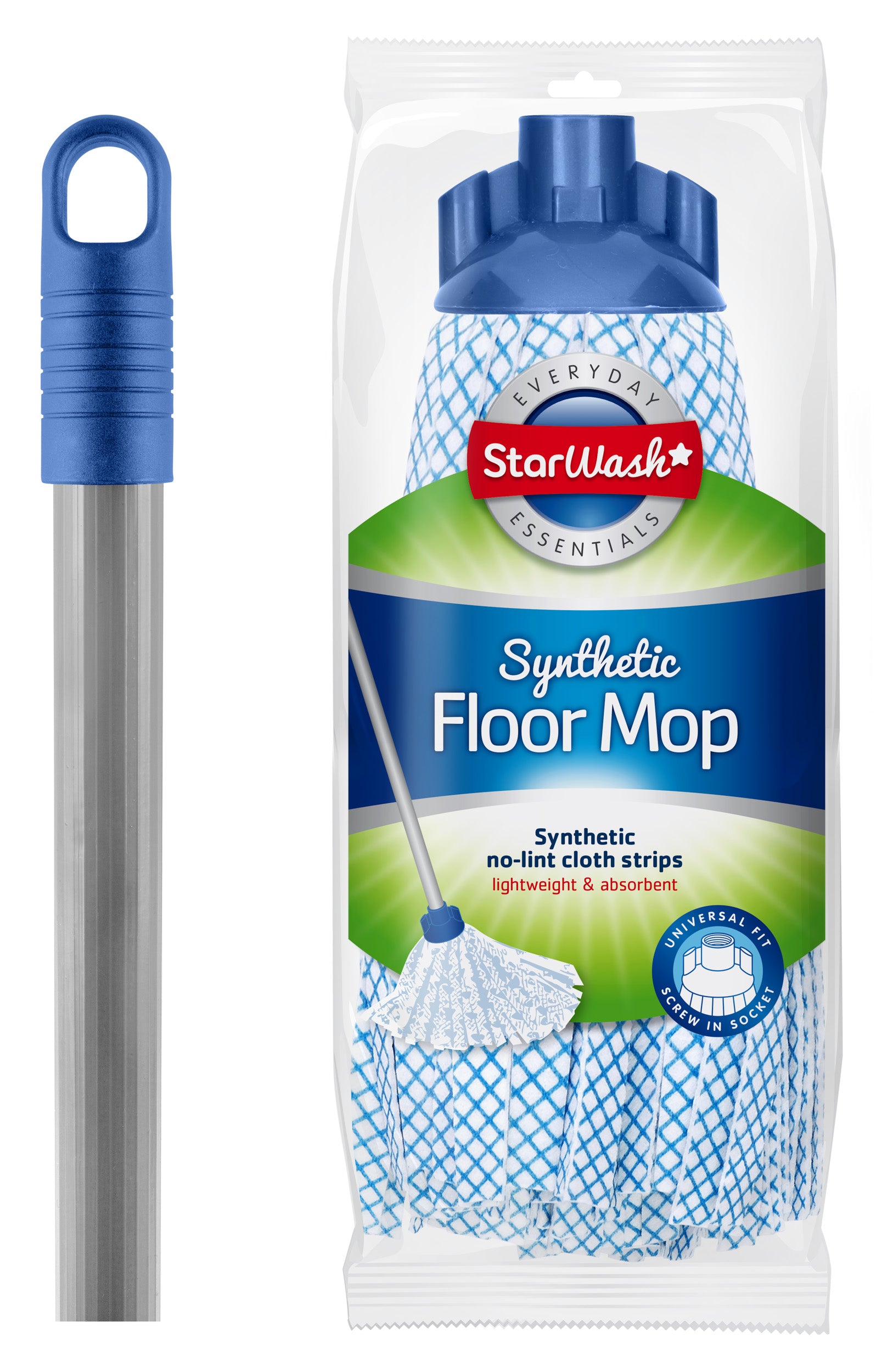 STARWASH SYNTHETIC MOP WITH HANDLE. Z2456 \\\KD31303
