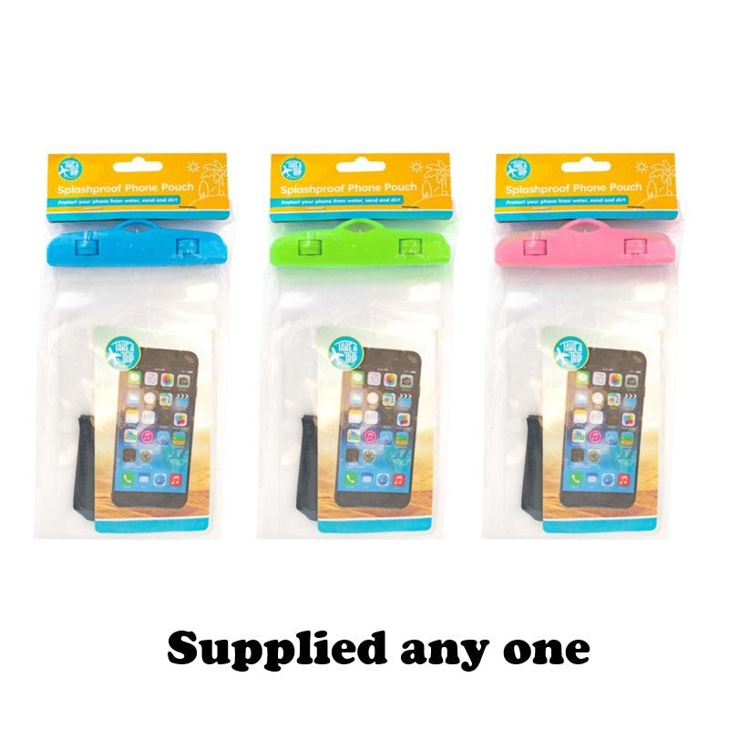 TAKE A TRIP SPLASHPROOF TRANSPERENT PHONE POUCH. OL323513 \\\KD31318