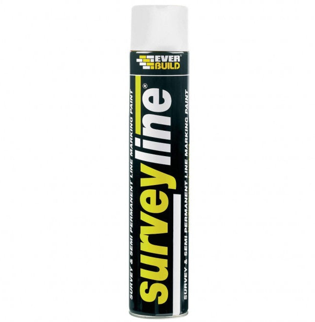 EVERBUILD SURVEYLINE PERMANENT MARKING PAINT 700ML - WHITE. 490214 \\\KD31340