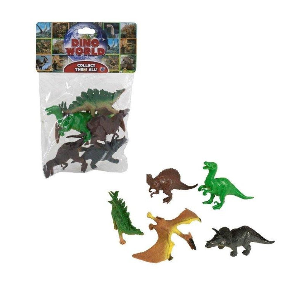 HTI DINO WORLD ANIMALS 6/PK. 1374210 \\\KD31347
