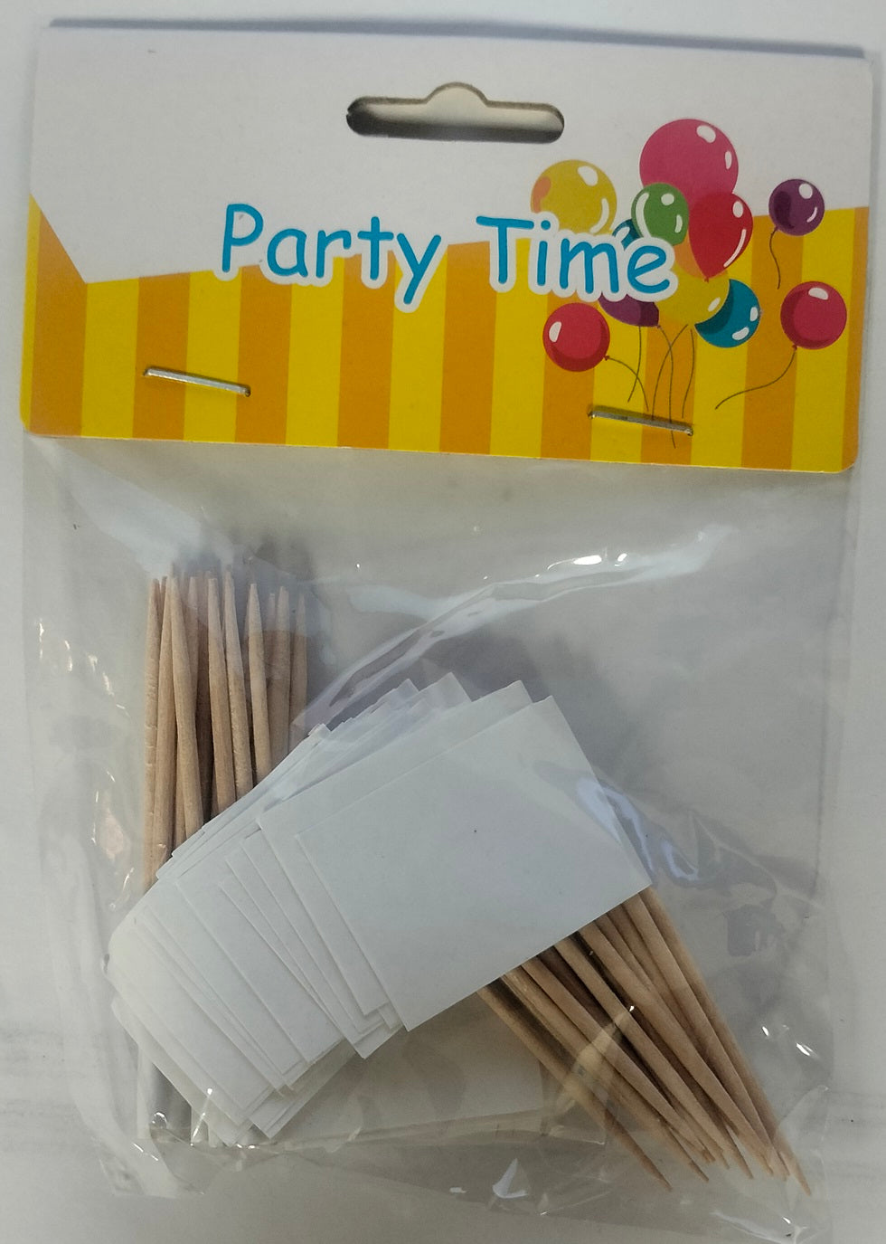 WRITE ON / COLOURING SANDWICH / FOOD / CUP CAKE CANAPE FLAG ON OWN MESSAGE PARTY COCKTAIL STICK 50/P. JL2287 \\\KD31364