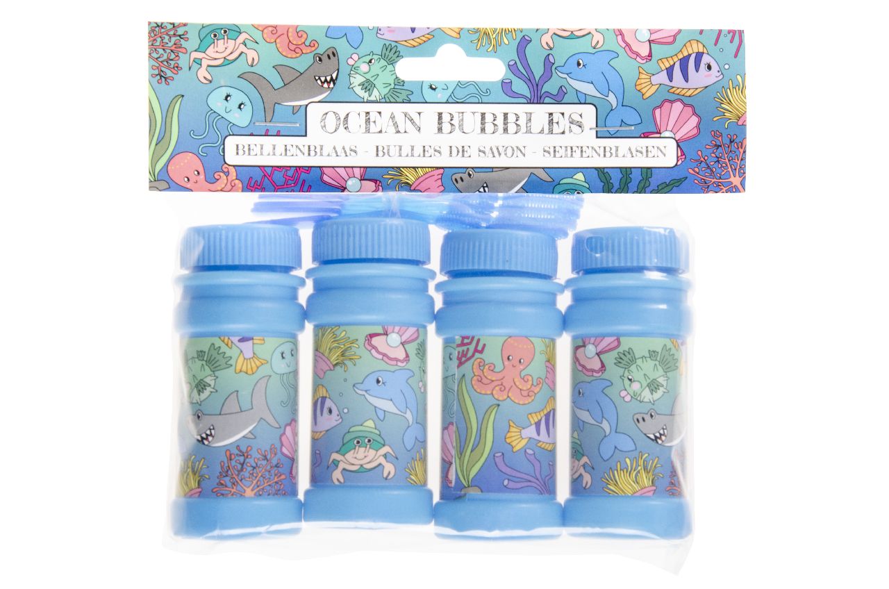 SEA ANIMALS BUBBLES TUBS 60ML 4/PK. LG4950 \\\KD31426
