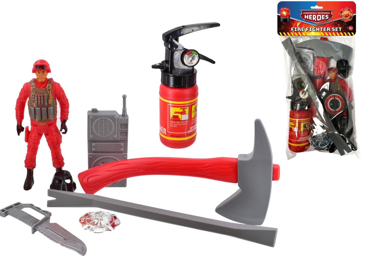 EMERGENCY RESPONSE FIRE FIGHTER HEROES PLAY SET. TY0786 \\\KD31430