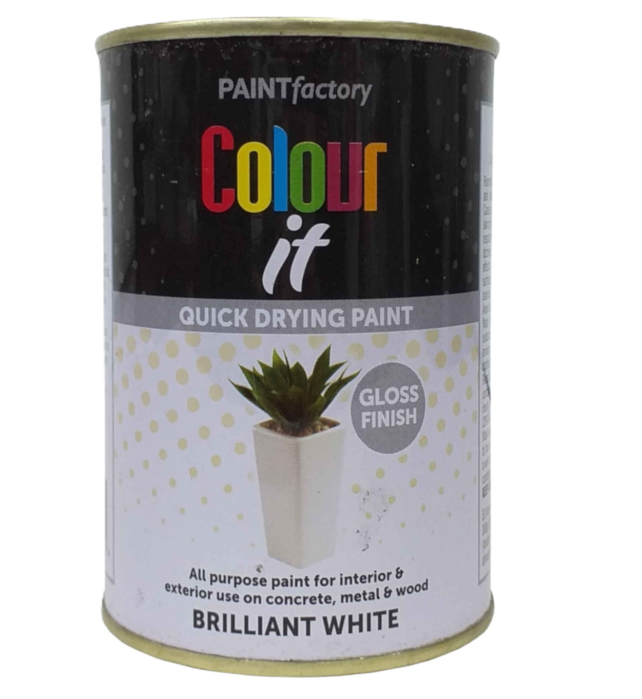 PAINT FACTORY COLOUR IT QUICK DRYING BRILLIANT WHITE PAINT 300ML. WDL3067 \\\KD31455