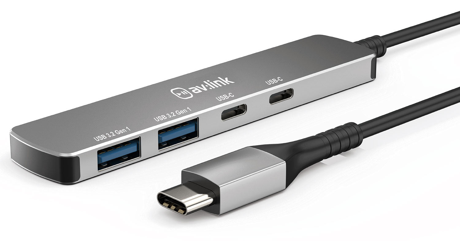 AV LINK 4-PORT USB 3.2 TYPE-C ULTRA-SLIM HUB. 500.105UK \\\KD31469