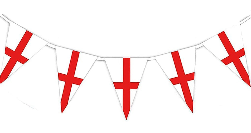 SHATCHI ENGLAND ST GEORGES BUNTING BANNER 25PCS 10MTR. 117941 \\\KD31497