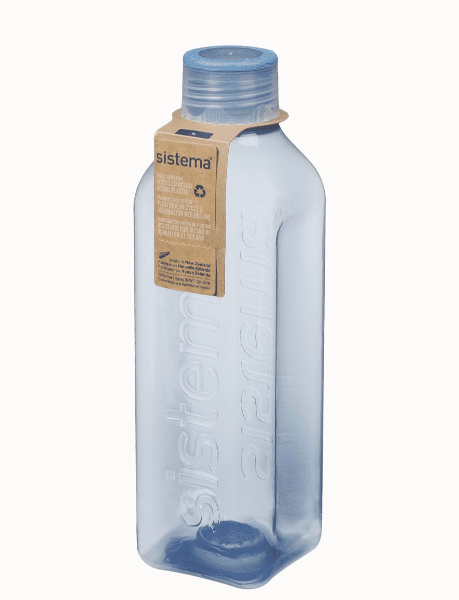 SISTEMA HYDRATE SQUARE BOTTLE ASSORTED COLOUR 1LTR. SIS890 \\\KD31500