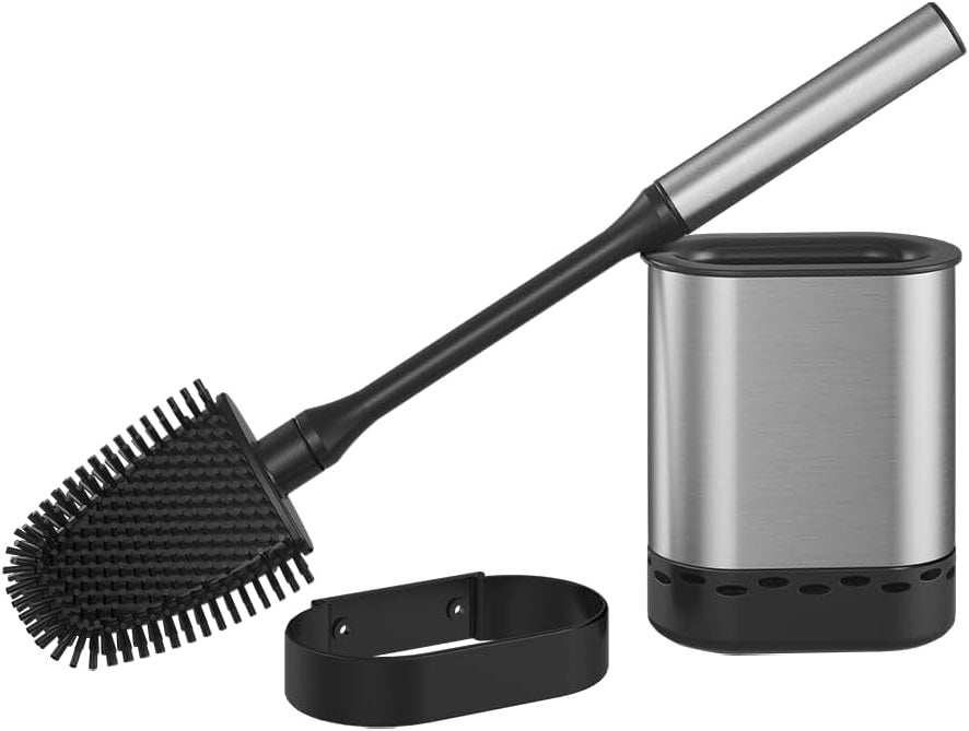 METALTEX CLEANY INOX STAINLESS STEELTOILET BRUSH WITH HOLDER 47CM - BLACK. 1855190000 \\\KD31536