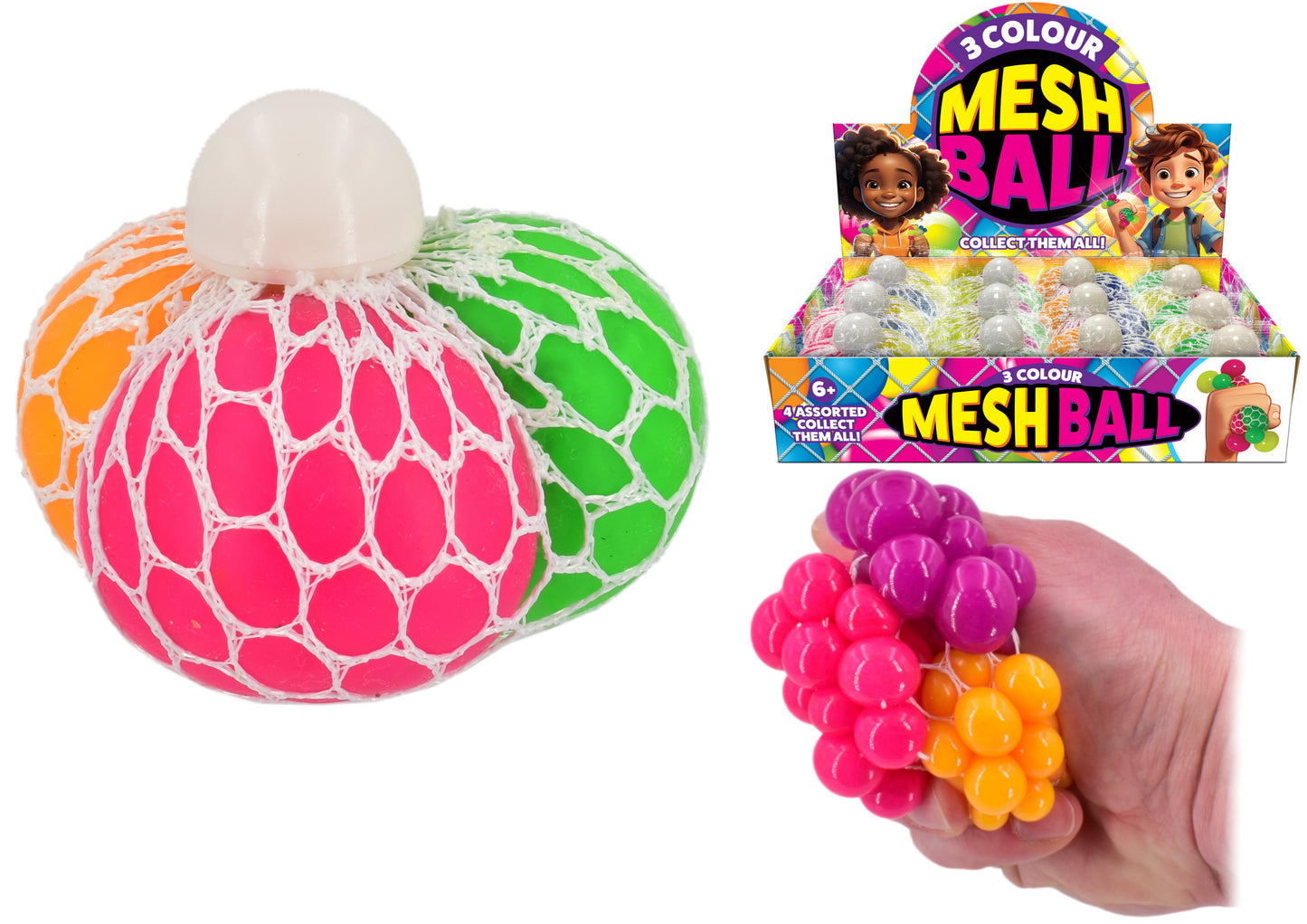 3 COLOUR SEGMENT MESH BALL. TY1166 \\\KD31568