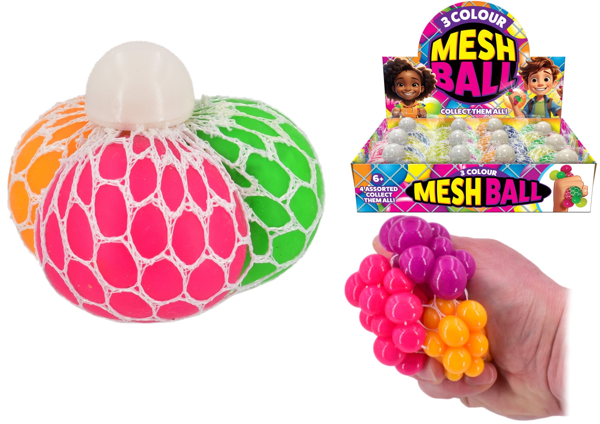 3 COLOUR SEGMENT MESH BALL. TY1166 \\\KD31568