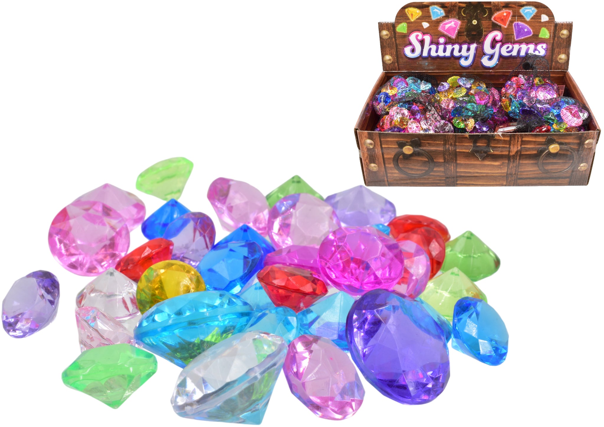 ASSORTED SHINY GEMS / STONES IN BAG 48/PK. TY1823 \\\KD31572