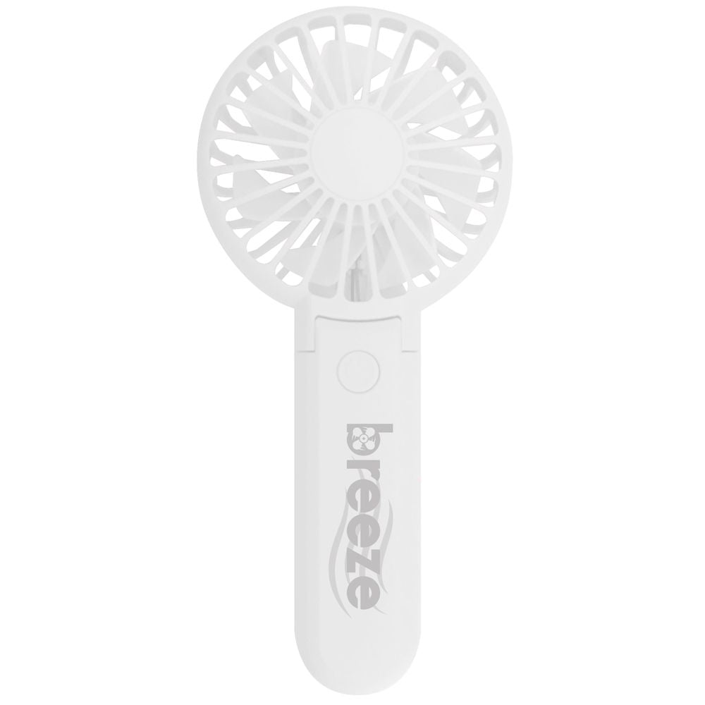BREEZE RECHARGEABLE FOLDING HAND FAN - WHITE. DTDF1020W \\\KD31588
