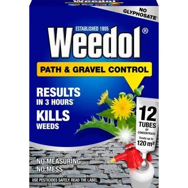 WEEDOL PATH & GRAVEL CONTROL CONCENTRATE WEEDKILLER TUBES 12/PK. 121121 \\\KD31602