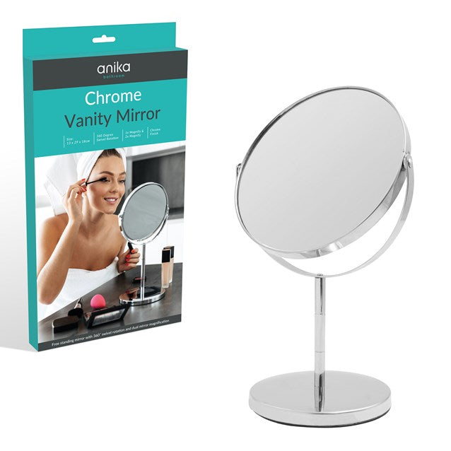 ANIKA CHROME VANITY MIRROR 13 X 29 X 18CM. BML66959 \\\KD31629
