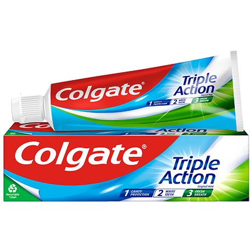 COLGATE TRIPLE ACTION ORIGINAL MINT TOOTHPASTE 100ML 12/PK. KD31638 \\\KD31638