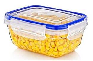 LOCK & FRESH RECTANGULAR CLEAR PLASTIC FOOD STORAGE CONTAINER 800ML. D30112 \\\KD31643
