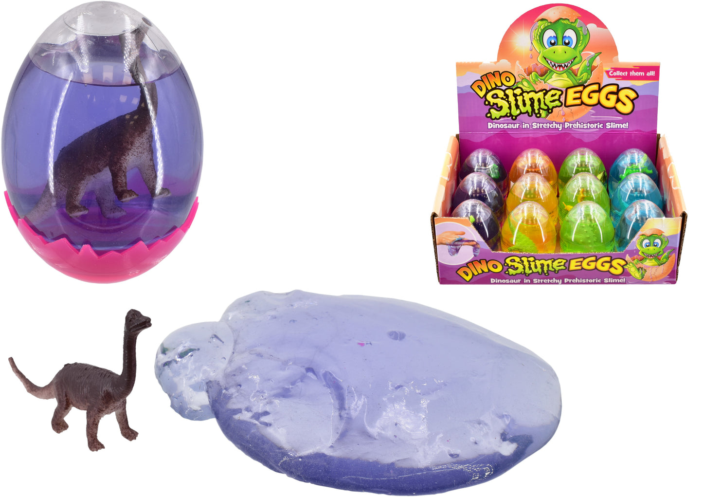 ASSORTED COLOUR DINO EGG SLIME. TY8077 \\\KD31665