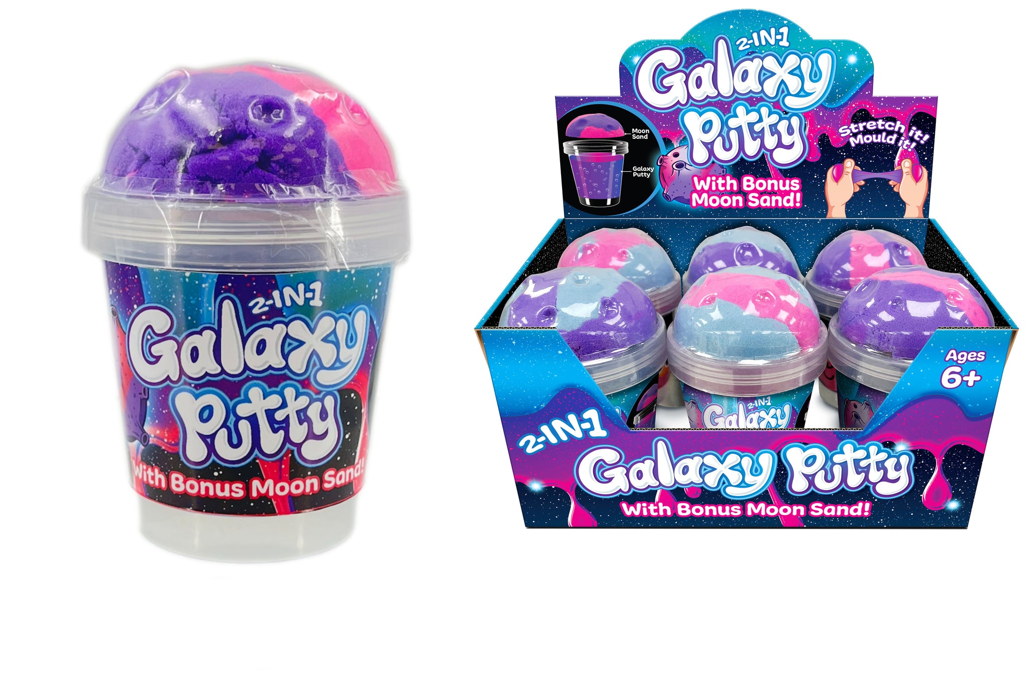 2-IN-1 GALAXY PUTTY & MOON SAND. TY0140 \\\KD31668