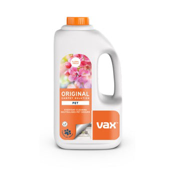 VAX ORIGINAL CARPET CLEANING SOLUTION FLORAL FRESH 1.5LTR. 1-9-142366 \\\KD31688