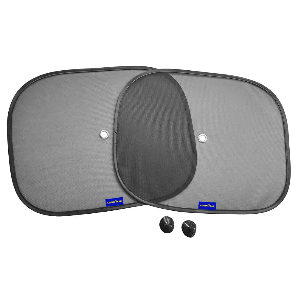 GOODYEAR 2PCS CAR FOLDING SUN SHADE 44 X 36CM. DTGY904551 \\\KD31700