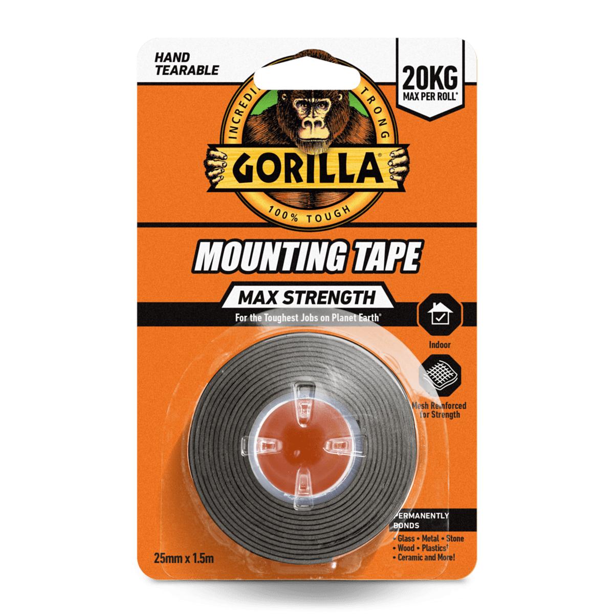 GORILLA MAX STRENGTH MOUNTING TAPE 25MM X 1.5M. 114791 \\\KD31710