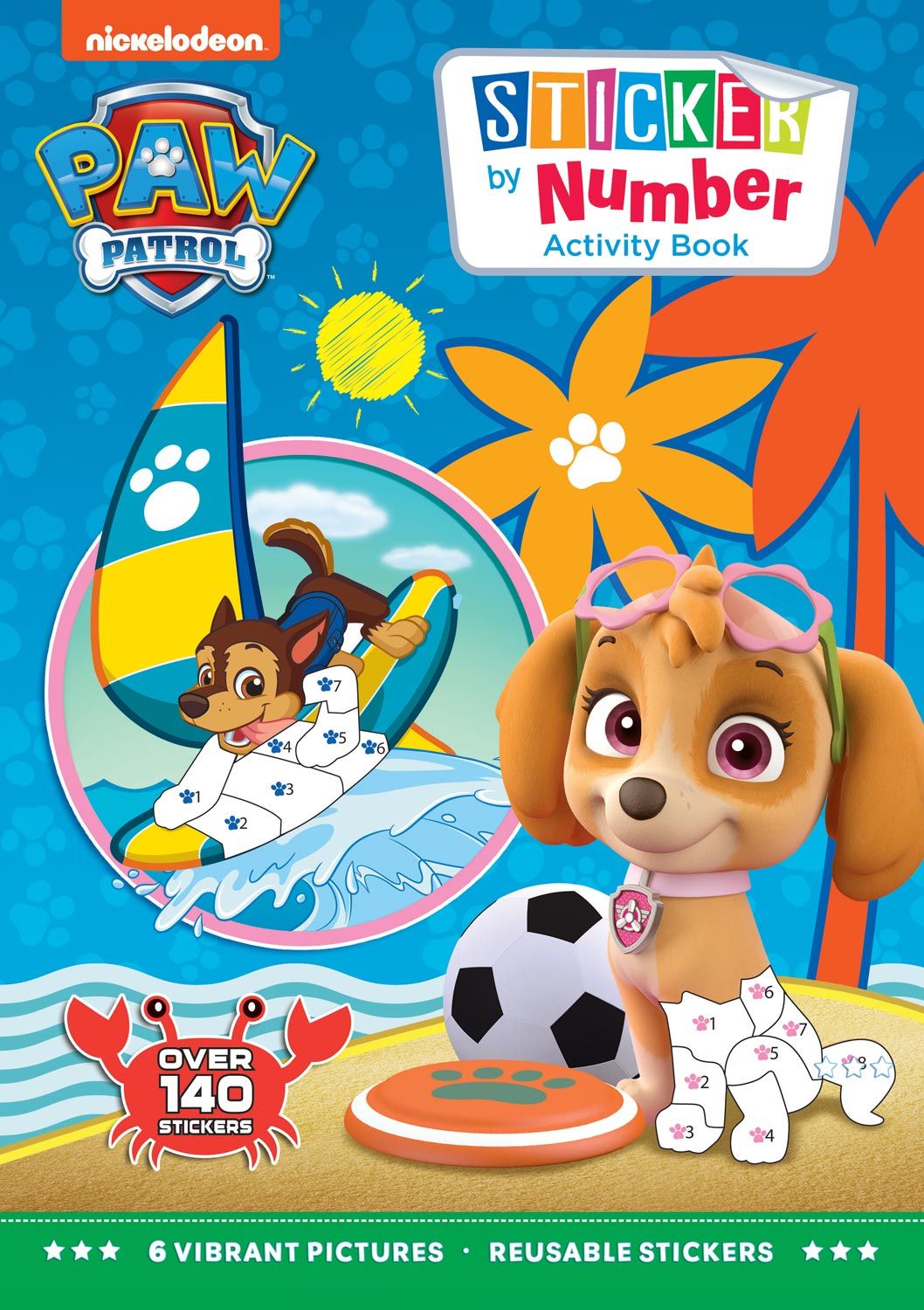 PAW PATROL STICKER BY NUMBER ACTIVITY BOOK. 3428/PWSAB \\\KD31736