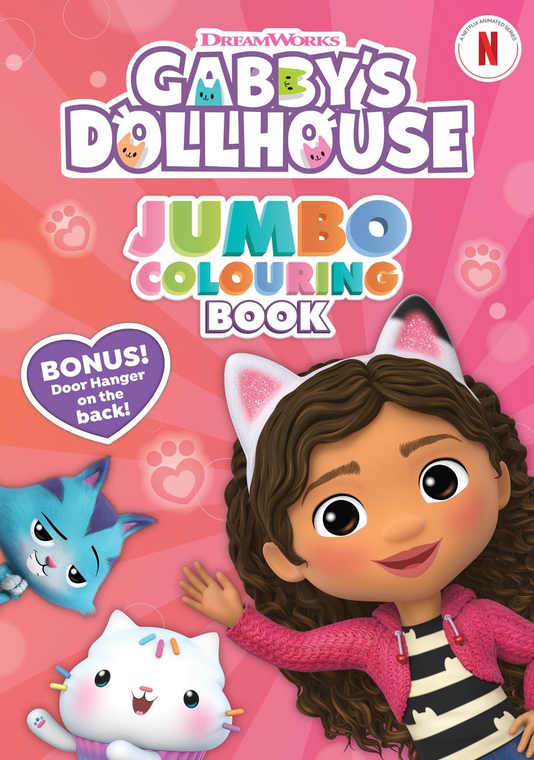 DREAM WORKS GABBYS DOLLHOUSE JUMBO COLOURING ACTIVITY BOOK. 3543/GDJC \\\KD31752