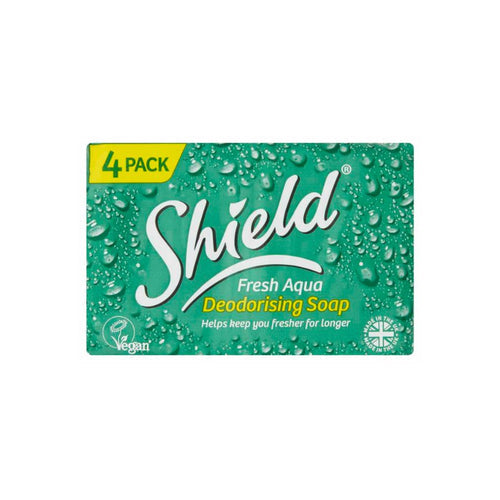 SHIELD FRESH AQUA DEODORISING SOAP 115GM 4/PK. 335840 \\\KD31784