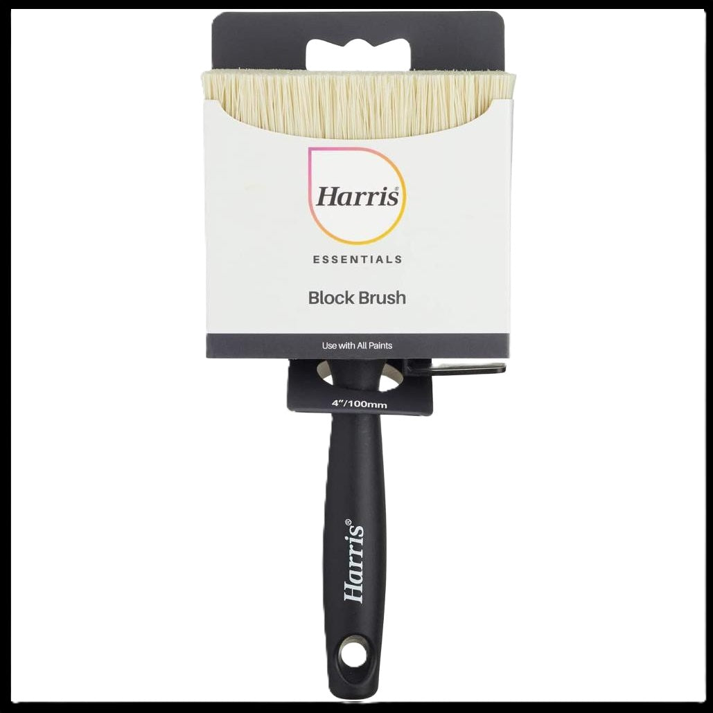 HARRIS ESSENTIAL BLOCK PAINT BRUSH 4" / 100MM. 101091008 \\\KD31814